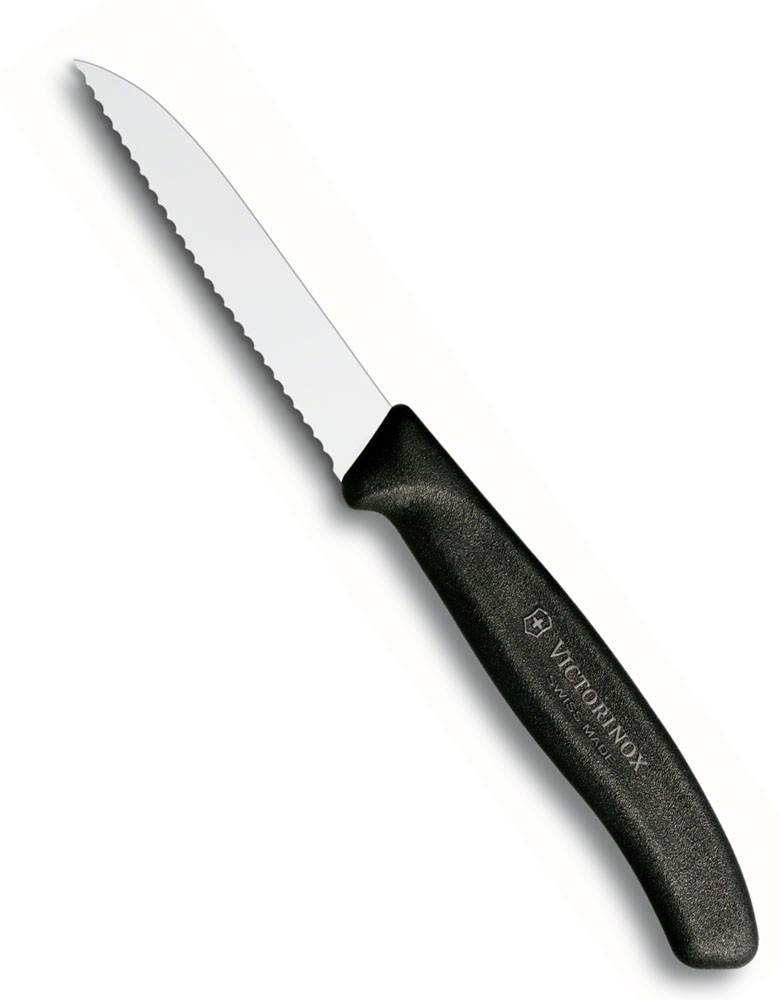 VICTORINOX ΜΑΧΑΙΡΙ ΓΕΝΙΚΗΣ ΧΡΗΣΗΣ ΟΔΟΝΤΩΤΟ ΜΑΥΡΟ (8CM)