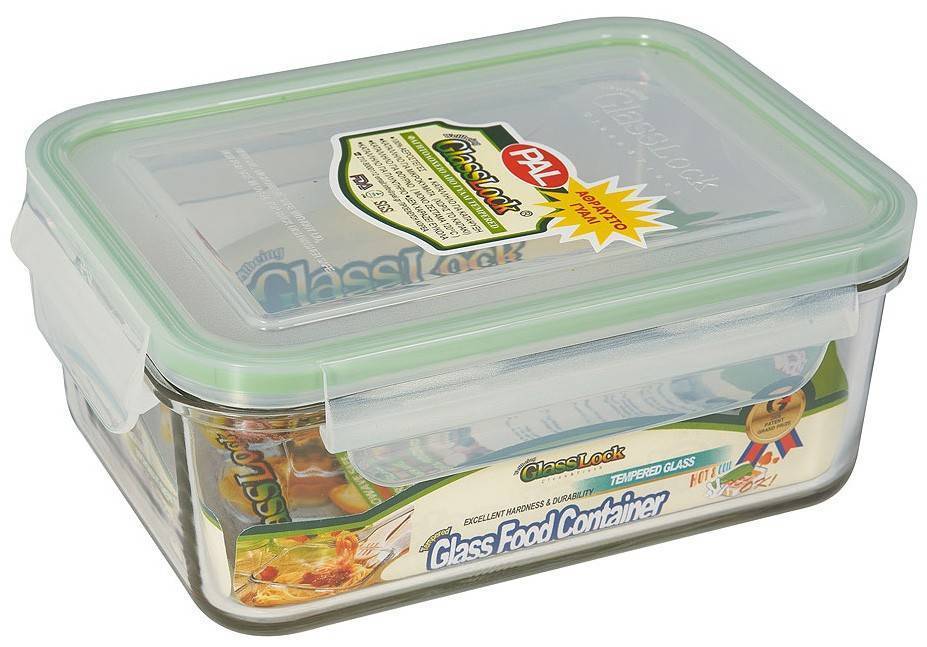 ΦΑΓΗΤΟΔΟΧΕΙΟ GLASSLOCK ΓΥΑΛΙ ΑΘΡΑΥΣΤΟ ΟΡΘΟΓΩΝΙΟ 1900ML
