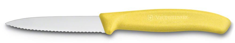 VICTORINOX VICTORINOX PARING KNIFE ΜΕ ΟΔΟΝΤΩΤΗ ΛΕΠΙΔΑ ΚΙΤΡΙΝΟ 8CM