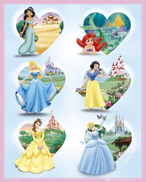 POSTER DISNEY PRINCESSES (40.6X50.8CM)