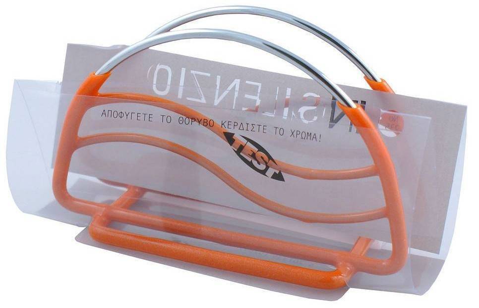 ΠΕΤΣΕΤΟΘΗΚΗ TEST ΙΝSILENZIO ΜΕΤΑΛΛΙΚΗ ΠΟΡΤΟΚΑΛΙ