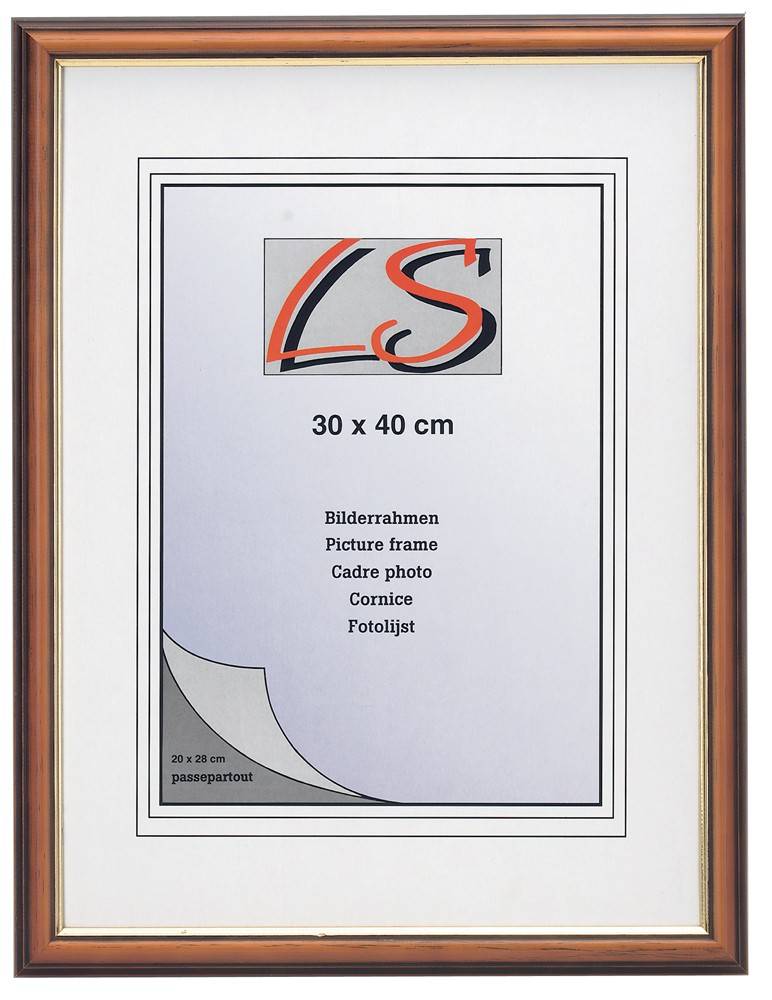 ΚΟΡΝΙΖΑ ΞΥΛΙΝΗ LS ΧΡΥΣΟ ΜΕ ΚΑΦΕ 13Χ18CΜ LS