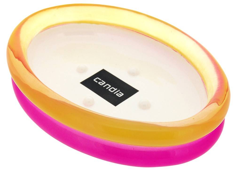 OEM CANDIA, ΣΑΠΟΥΝΟΘΗΚΗ CHARLETTE ΠΛΑΣΤΙΚΟ 10X14X3CM