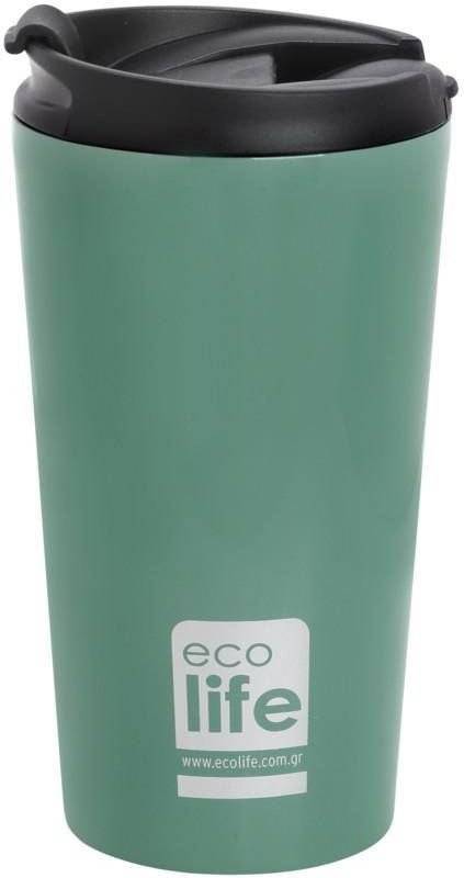 ECOLIFE ΘΕΡΜΟΣ ECOLIFE ΓΙΑ ΚΑΦΕ ΜΕΤΑΛΛΙΚΟΣ LIGHT BLUE (370ML)