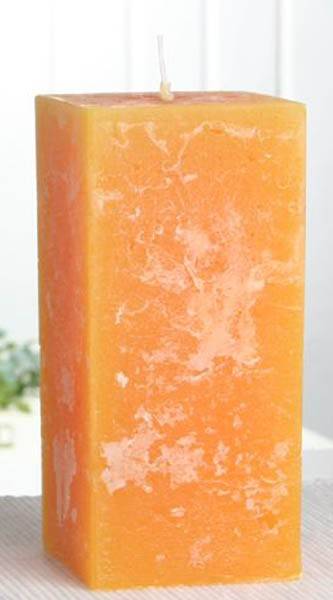 UNIKER ΑΡΩΜΑΤΙΚΟ ΤΕΤΡΑΓΩΝΟ ΚΕΡΙ UNIKER RUSTIC ΠΟΡΤΟΚΑΛΙ APRICOT (7X7X15CM)