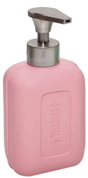 MARVA ΔΟΧΕΙΟ ΥΓΡΟΥ ΣΑΠΟΥΝΙΟΥ MARVA WΑSΗ ΑΚΡΥΛΙΚΟ ΡΟΖ 8.5X6.3X17.5CM