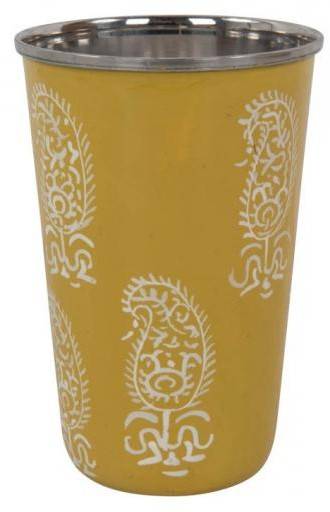 KUKUXUMUSU ΠΟΤΗΡΙ FAIR TRADE ΑΝΟΞΕΙΔΩΤΟ ΖΩΓΡΑΦΙΣΜΕΝΟ LIME (12CM)