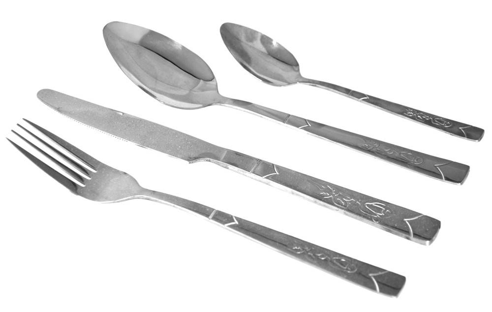 DINOX ΣΕΤ ΜΑΧΑΙΡΟΠΙΡΟΥΝΑ DINOX KOYTI ΑΝΟΞΕΙΔΩΤΟ ΑΤΣΑΛΙ 18/0 (24ΤΜΧ)