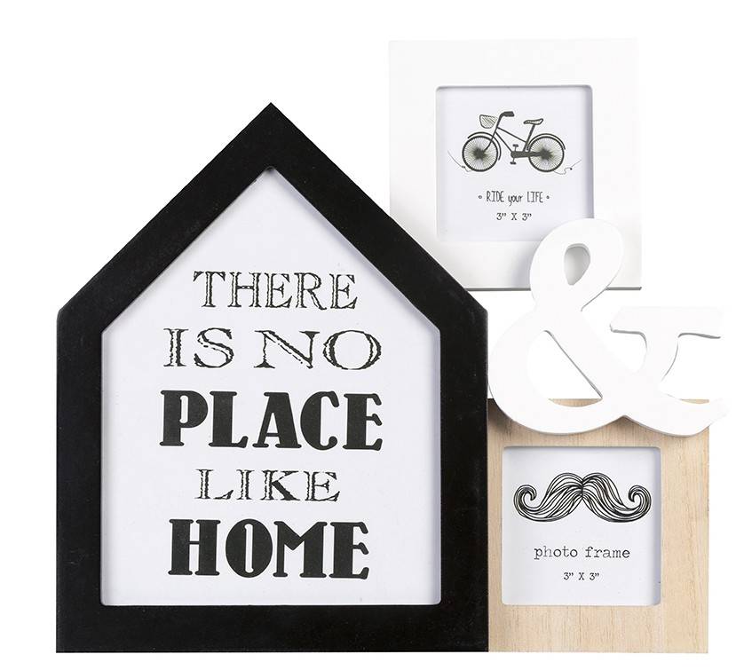 PHOTO FRAMES ΠΟΛΥΚΟΡΝΙΖΑ PS ΤΥΠΟΥ ΞΥΛΟ MDF 2ΘΕΣΕΙΣ 28X26CΜ