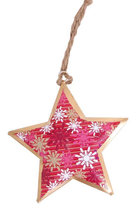 NAMASTE ΣΤΟΛΙΔΙ NAMASTE ΑΣΤΕΡΙ ΜΕΤΑΛΛΟ ΡΟΖ 10CM