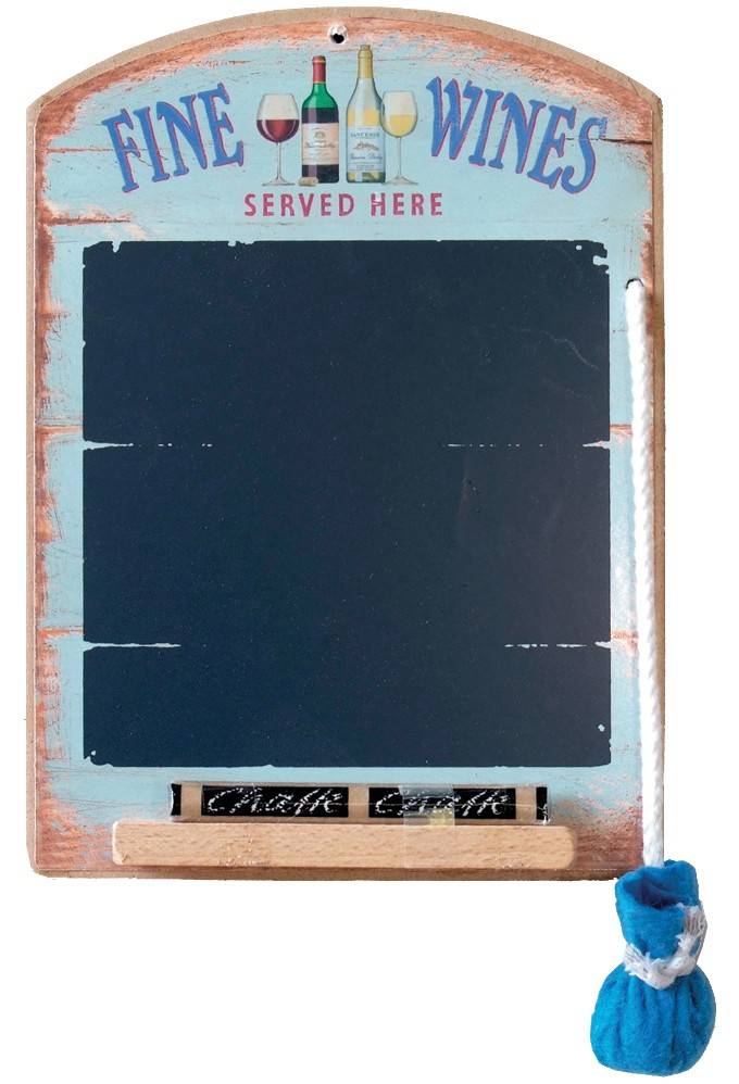 ΣΗΜΕΙΩΜΑΤΑΡΙΟ PADBLOCKS ΞΥΛΟ FINE WINES 22Χ16CM PADBLOCKS