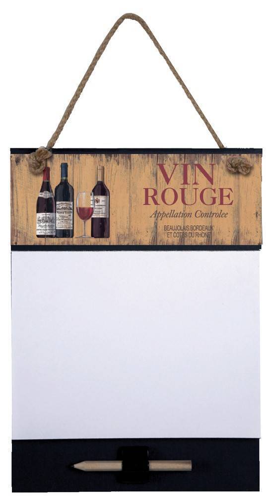 ΣΗΜΕΙΩΜΑΤΑΡΙΟ PADBLOCKS ΞΥΛΟ VIN ROUGE 25Χ19CM