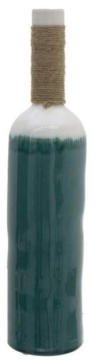 ΒΑΖΟ INART ΚΕΡΑΜΙΚΟ ΠΡΑΣΙΝΟ 9Χ9Χ38,5CM INART