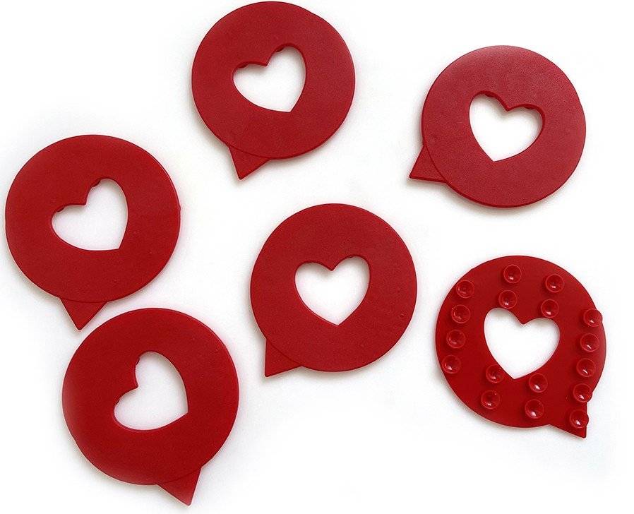 ΑΝΤΙΟΛΙΣΘΗΤΙΚΑ ΓΙΑ ΜΠΑΝΙΕΡΑ DIMITRACAS ΒΕΝΤΟΥΖΕΣ ΚΑΡΔΙΑ ΚΟΚΚΙΝΟ 6ΤΜΧ 12CM