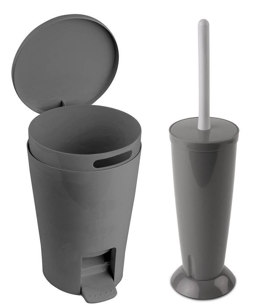 ΣΕΤ ΧΑΡΤΟΔΟΧΕΙΟ TATAY ΠΛΑΣΤΙΚΟ ΜΕ ΠΙΓΚΑΛ ΓΚΡΙ 5L TATAY