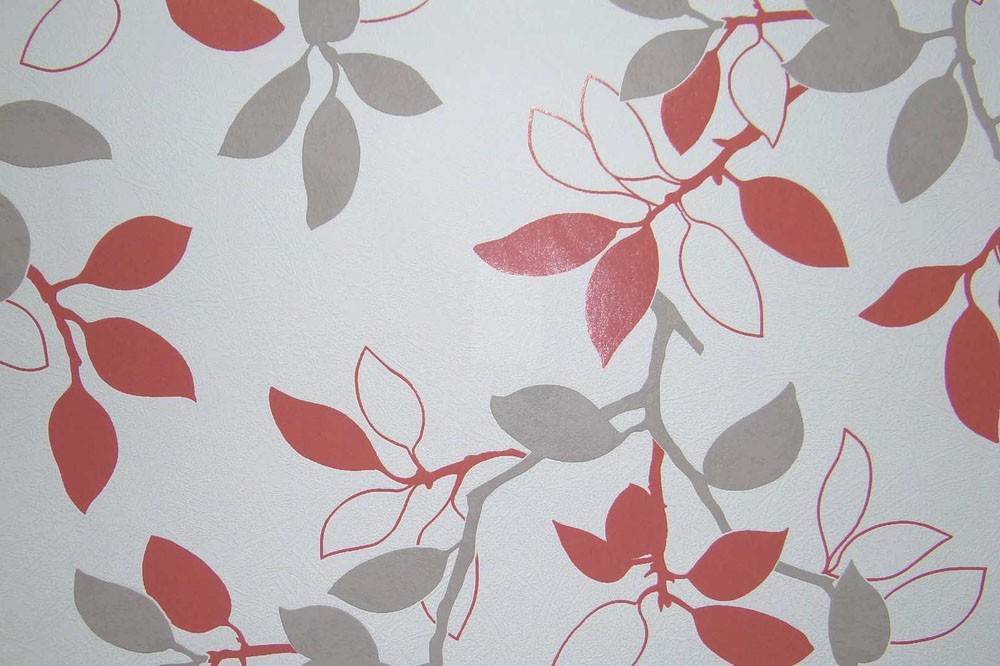 PETRANIS ΤΑΠΕΤΣΑΡΙΑ PETRANIS ΝΟ 574 ΓΚΡΙ ΚΟΚΚΙΝΑ ΦΥΛΛΑ ΑΝΑΓΛΥΦΗ 0.53X10.05CM