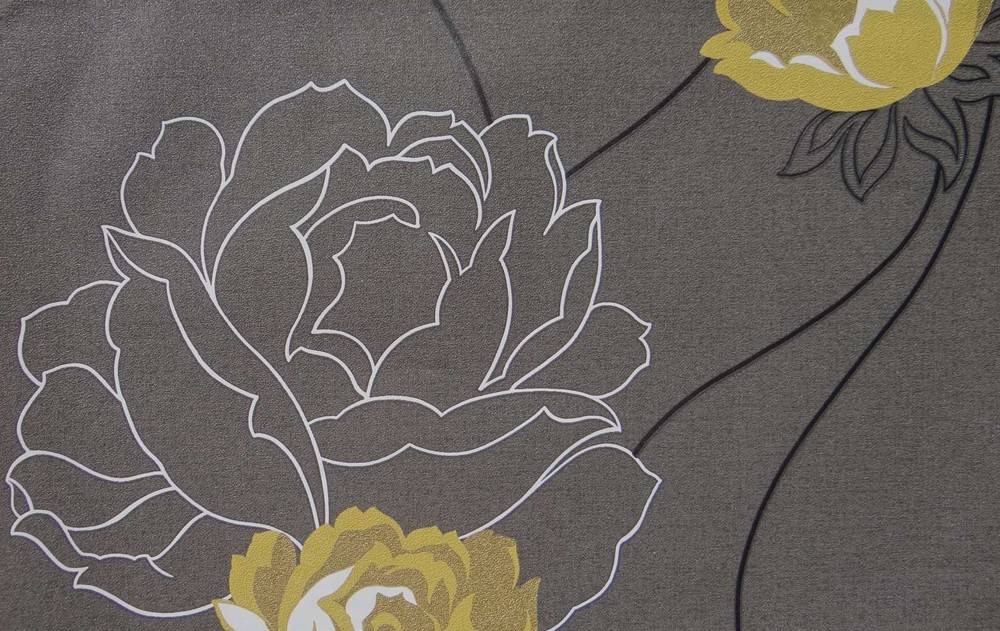 ΤΑΠΕΤΣΑΡΙΑ PETRANIS ΝΟ 490 ΚΙΤΡΙΝΑ ΤΡΙΑΝΤΑΦΥΛΛΑ ΑΝΑΓΛΥΦΗ 0.53X10.05CM PETRANIS