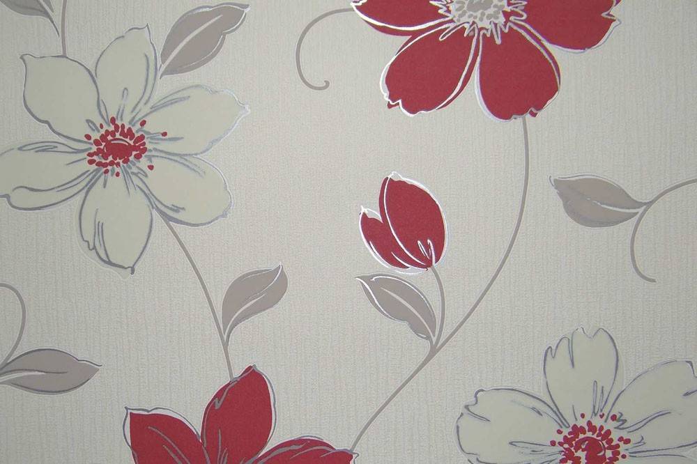 ΤΑΠΕΤΣΑΡΙΑ PETRANIS ΝΟ 608 ΚΟΚΚΙΝΑ ΚΑΙ ΕΚΡΟΥ ΛΟΥΛΟΥΔΙΑ ΑΝΑΓΛΥΦΗ 0.53X10.05CM PETRANIS