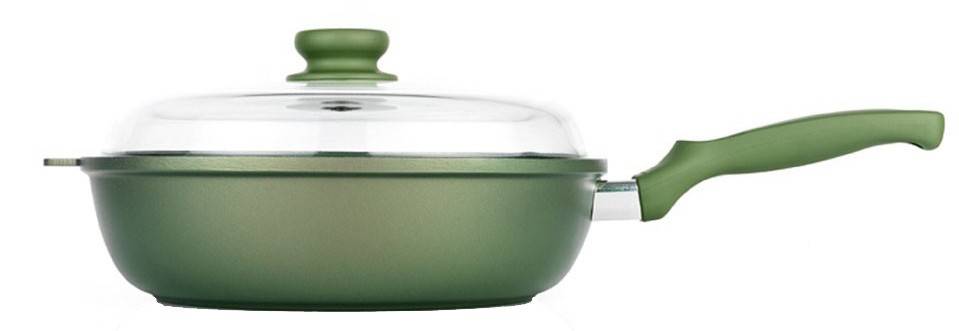 ΤΗΓΑΝΙ RISOLI DR GREEN ΑΝΤΙΚΟΛΛΗΤΙΚΟ ΠΡΑΣΙΝΟ ΜΕ ΚΑΠΑΚΙ (28CM)