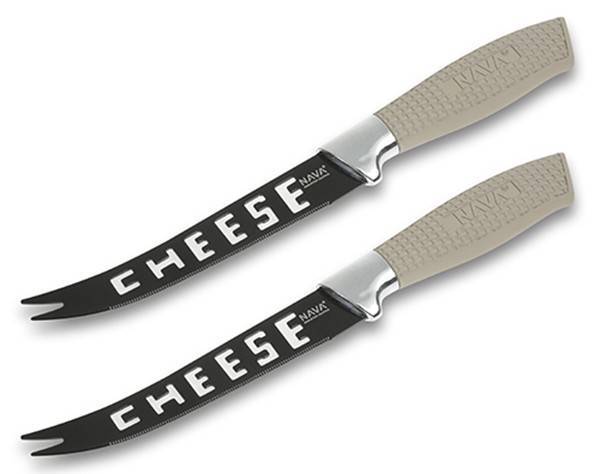 ΣΕΤ ΜΑΧΑΙΡΙΑ ΤΥΡΙΟΥ NAVA ΑΤΣΑΛΙΝΑ ΜΕ ΑΝΤΙΚΟΛΛΗΤΙΚΗ ΒΑΦΗ 20CM 2ΤΜΧ