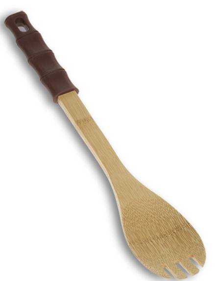 ΚΟΥΤΑΛΑ ΜΕ ΔΟΝΤΑΚΙΑ NAVA TERRESTRIAL ΞΥΛΙΝΗ BAMBOO ΜΕ ΧΕΡΟΥΛΙ ΣΙΛΙΚΟΝΗΣ (30.5CM) NAVA