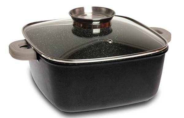 NAVA ΚΑΤΣΑΡΟΛΑ-ΓΑΣΤΡΑ NAVA ΜΕ ΑΝΤΙΚΟΛΛΗΤΙΚΗ ΕΠΙΣΤΡΩΣΗ "STONE" ΤΕΤΡΑΓΩΝΗ 20CM