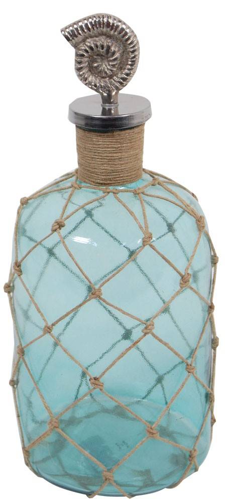 ΜΠΟΥΚΑΛΙ COLLEZIONE ΓΥΑΛΙ ΜΕ ΣΑΛΙΓΚΑΡΙ ΠΩΜΑ 13X13X32CM