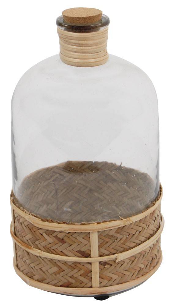 ΜΠΟΥΚΑΛΙ COLLEZIONE ΓΥΑΛΙ ΜΕ BAMBOO ΜΙΚΡΟ 14.5X14.5X25