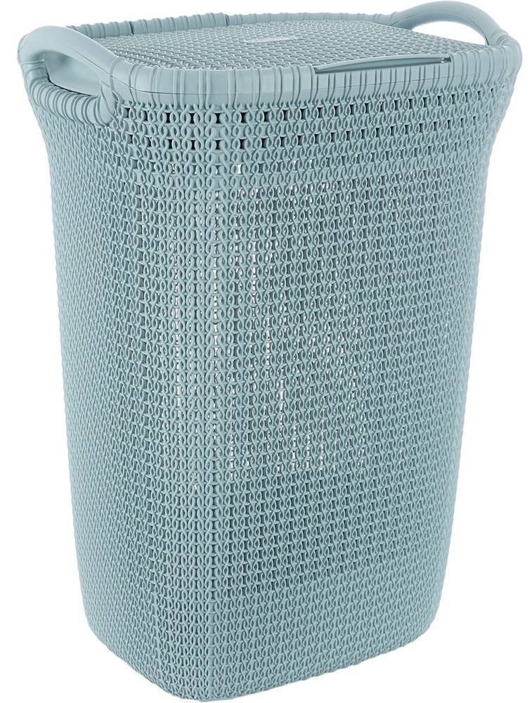 ΚΑΛΑΘΙ ΑΠΛΥΤΩΝ CURVER KNIT ΠΛΑΣΤΙΚΟ ΓΑΛΑΖΙΟ 57L 45X34X61CM CURVER