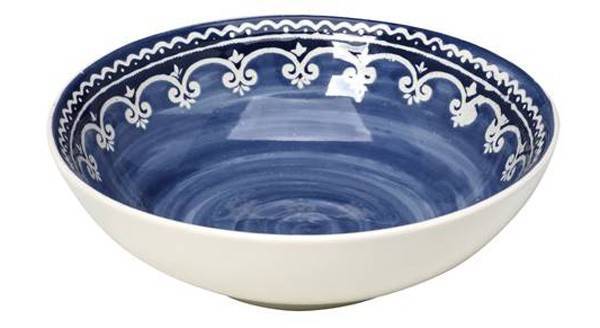 ΠΙΑΤΟ ΒΑΘΥ ESPIEL STONEWARE ΜΠΛΕ 19Χ6CM ESPIEL