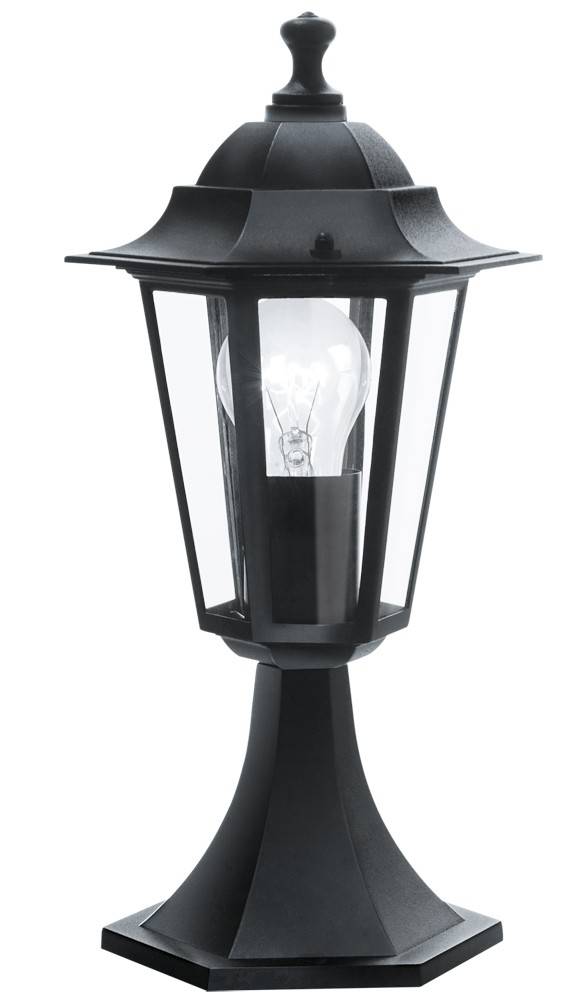 ΦΩΤΙΣΤΙΚΟ ΈΞΩ ΔΑΠΕΔΟΥ ΧΩΡΟΥ EGLO LATERNA 4 22472 ΜΟΝΟΦΩΤΟ ΑΛΟΥΜΙΝΙΟ/ΓΥΑΛΙ ΜΑΥΡΟ/ΔΙΑΦΑΝΕΣ 38.5X19.5C EGLO