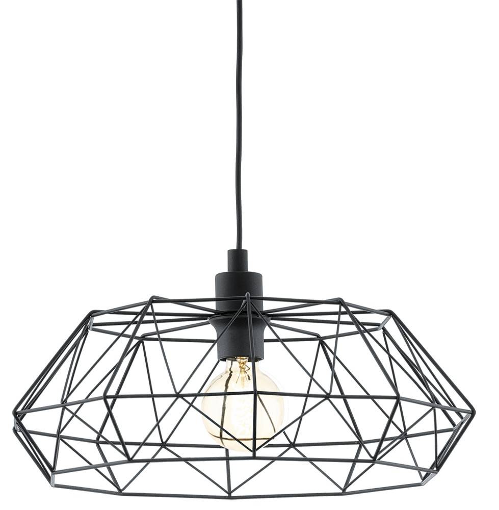 ΦΩΤΙΣΤΙΚΟ ΟΡΟΦΗΣ EGLO CARLTON 2 49487 TREND ΜΕΤΑΛΛΙΚΟ ΜΑΥΡΟ 110X45.5CM EGLO