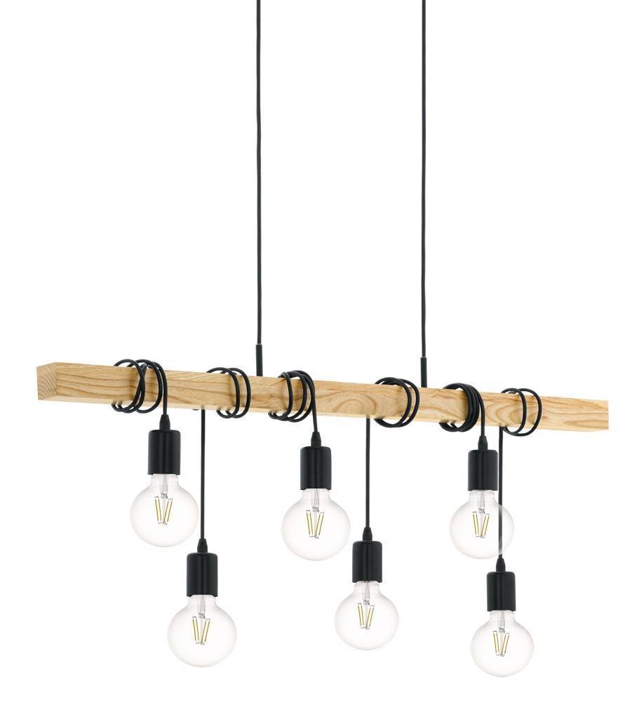 ΦΩΤΙΣΤΙΚΟ ΟΡΟΦΗΣ EGLO TOWNSHEND 95499 TREND ΜΕΤΑΛΛΟ/ΞΥΛΟ ΜΠΕΖ/ΜΑΥΡΟ 110X100Χ10CM