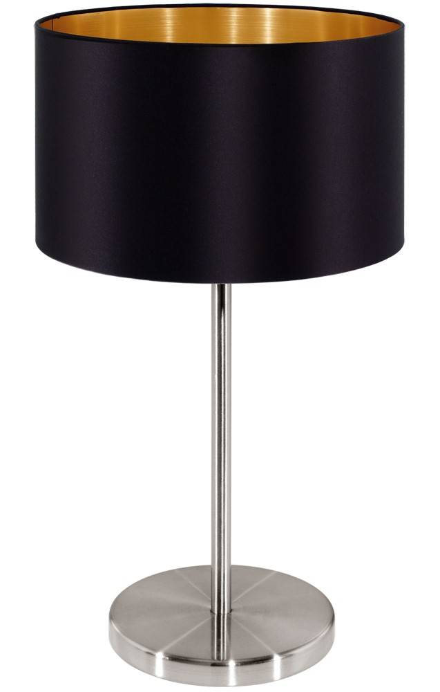 ΦΩΤΙΣΤΙΚΟ ΕΠΙΤΡΑΠΕΖΙΟ EGLO MASERLO 31627 ΜΕΤΑΛΛO/ΥΦΑΣΜΑ ΜΑΥΡΟ/ΧΡΥΣΟ/ΑΣΗΜΙ 42X23CM EGLO