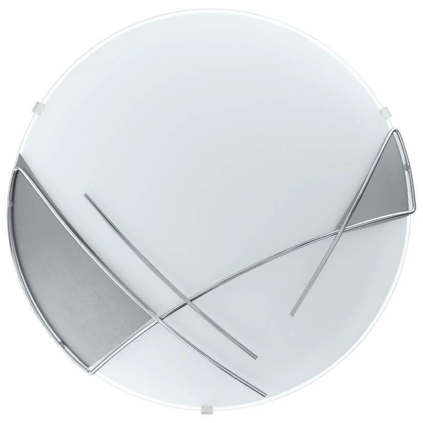 ΦΩΤΙΣΤΙΚΟ ΟΡΟΦΗΣ EGLO RAYA 89758 ΓΥΑΛΙ/ΜΕΤΑΛΛΟ ΛΕΥΚΟ/ΑΣΗΜΙ 10X31.5CM EGLO