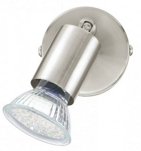 EGLO ΦΩΤΙΣΤΙΚΟ ΕΠΙΤΟΙΧΙΟ EGLO BUZZ-LED 92595 ΜΕΤΑΛΛΙΚΟ ΑΣΗΜΙ 6CM