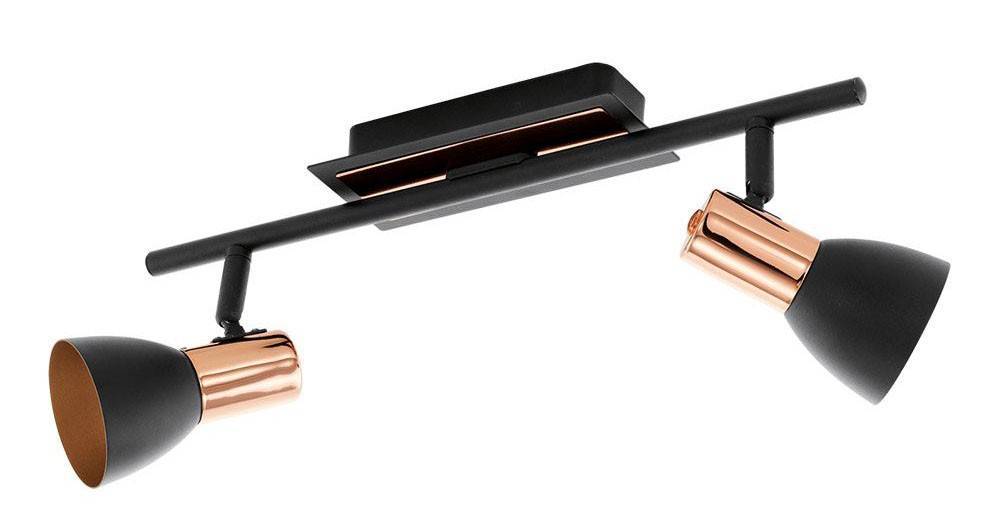 EGLO ΦΩΤΙΣΤΙΚΟ ΟΡΟΦΗΣ EGLO BARNHAM 94585 ΜΕΤΑΛΛΙΚΟ ΜΑΥΡΟ/ΧΑΛΚΙΝΟ 39.5X7CM