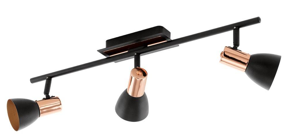 ΦΩΤΙΣΤΙΚΟ ΟΡΟΦΗΣ EGLO BARNHAM 94586 ΜΕΤΑΛΛΙΚΟ ΜΑΥΡΟ/ΧΑΛΚΙΝΟ 58.5X7CM EGLO