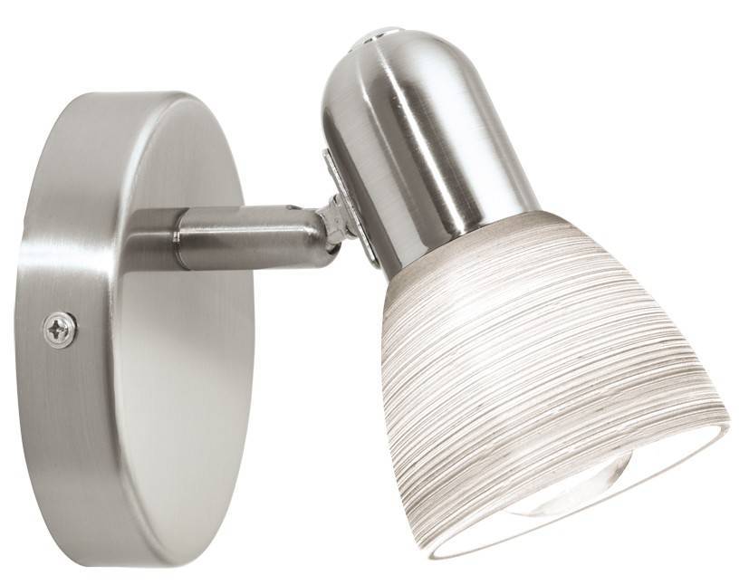 ΦΩΤΙΣΤΙΚΟ ΕΠΙΤΟΙΧΙΟ EGLO DAKAR 1 88472 ΜΕΤΑΛΛΟ/ΓΥΑΛΙ ΑΣΗΜΙ/ΚΡΕΜ 10.5X6.5CM EGLO