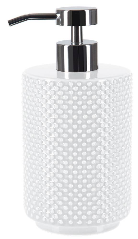 SPIRELLA ΔΟΧΕΙΟ ΥΓΡΟΥ ΣΑΠΟΥΝΙΟΥ SPIRELLA MERO ΚΕΡΑΜΙΚΟ ΛΕΥΚΟ 8Χ17CM