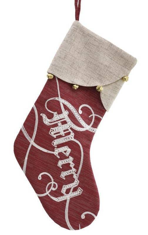 ΧΡΙΣΤΟΥΓΕΝΝΙΑΤΙΚΗ ΚΑΛΤΣΑ "MERRY" INART ΣΥΝΘΕΤΚΟ/ΠΟΛΥΕΣΤΕΡΑΣ ΚΟΚΚΙΝΟ/ΜΠΕΖ INART