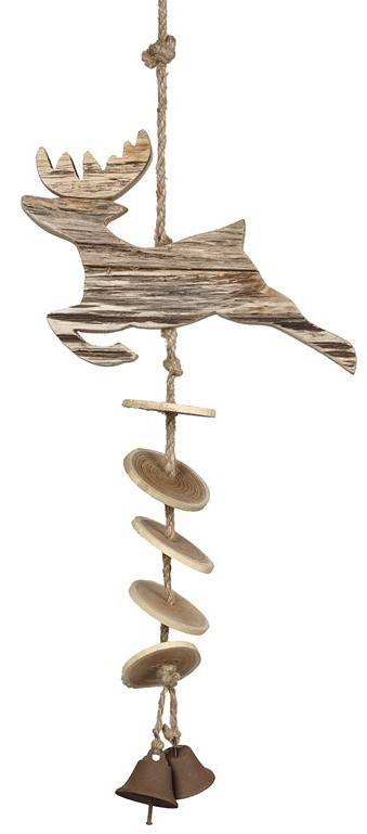 ESPIEL ΓΙΡΛΑΝΤΑ ESPIEL ΜΕ ΞΥΛΙΝΑ ΣΤΟΛΙΔΙΑ ΚΑΦΕ/ΜΠΕΖ 51.5CM