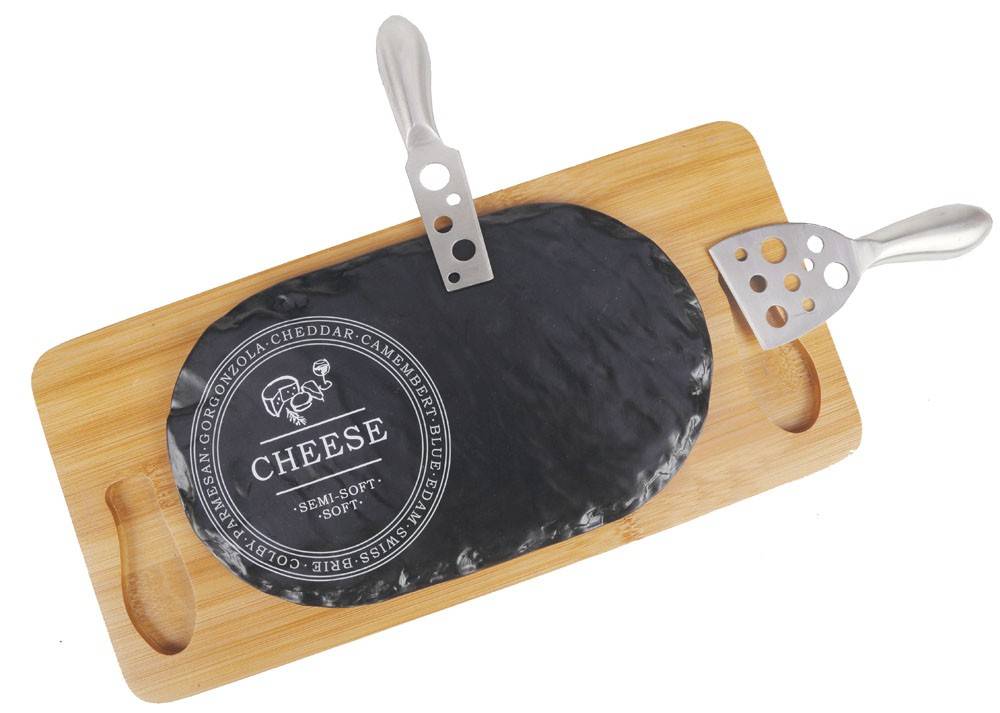 ΕΠΙΦΑΝΕΙΑ ΚΟΠΗΣ ΤΥΡΙΩΝ CRYSPO TRIO PLATEAU 7722 ΞΥΛΟ/ΣΚΛΗΡΗ ΠΟΡΣΕΛΑΝΗ 35Χ17CM CRYSPO TRIO