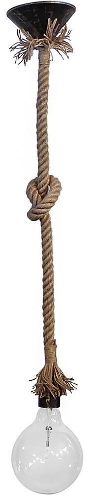 HERONIA LIGHTING ΦΩΤΙΣΤΙΚΟ ΟΡΟΦΗΣ HERONIA LIGHTING Ε/27Κ ROPE 1L ΣΧΟΙΝΙ ΜΠΕΖ 54CM