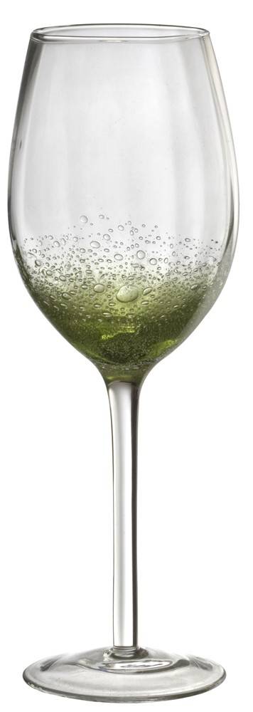 HOME FASHION ACCESSORIES ΠΟΤΗΡΙ ΚΡΑΣΙΟΥ HOME FASHION ACCESSORIES ILLUSION ΜΕ ΠΟΔΙ ΔΙΑΦΑΝΕΣ/ΠΡΑΣΙΝΟ 325ML