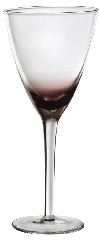 ΠΟΤΗΡΙ ΚΡΑΣΙΟΥ HOME FASHION ACCESSORIES RAINBOW ΜΕ ΠΟΔΙ ΔΙΑΦΑΝΕΣ/ΜΩΒ 320ML HOME FASHION ACCESSORIES