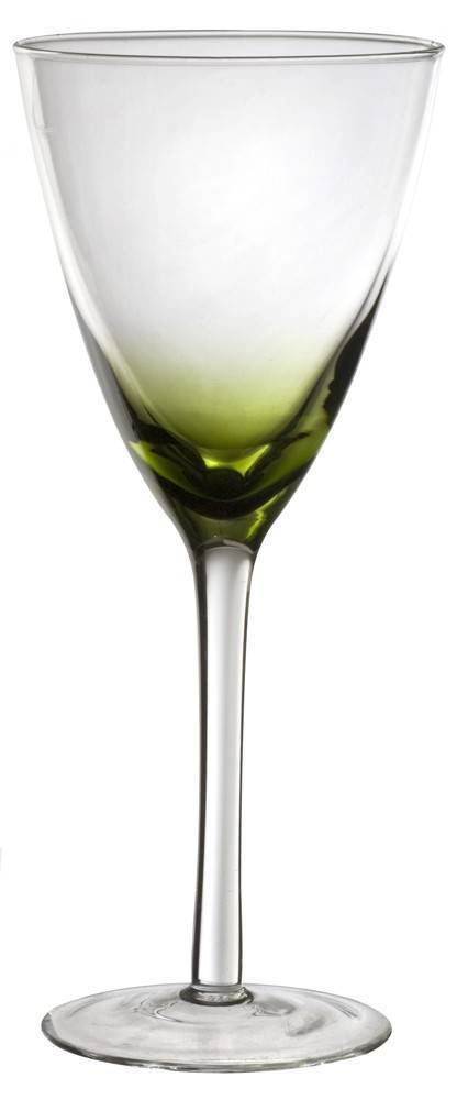 ΠΟΤΗΡΙ ΚΡΑΣΙΟΥ HOME FASHION ACCESSORIES RAINBOW ΜΕ ΠΟΔΙ ΔΙΑΦΑΝΕΣ/ΠΡΑΣΙΝΟ 320ML