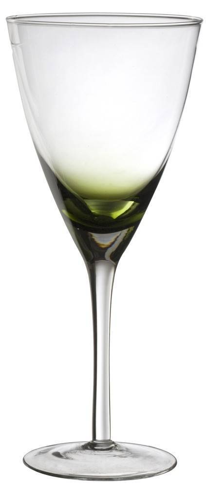 ΠΟΤΗΡΙ ΝΕΡΟΥ HOME FASHION ACCESSORIES RAINBOW ΜΕ ΠΟΔΙ ΔΙΑΦΑΝΕΣ/ΠΡΑΣΙΝΟ 370ML