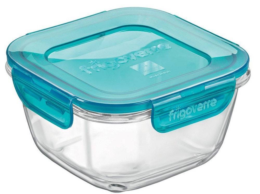 ΔΟΧΕΙΟ ΦΑΓΗΤΟΥ FRIGOVERRE EVOLUTION ΓΥΑΛΙΝΟ ΤΕΤΡΑΓΩΝΟ (750ML) 14X14CM FRIGOVERRE