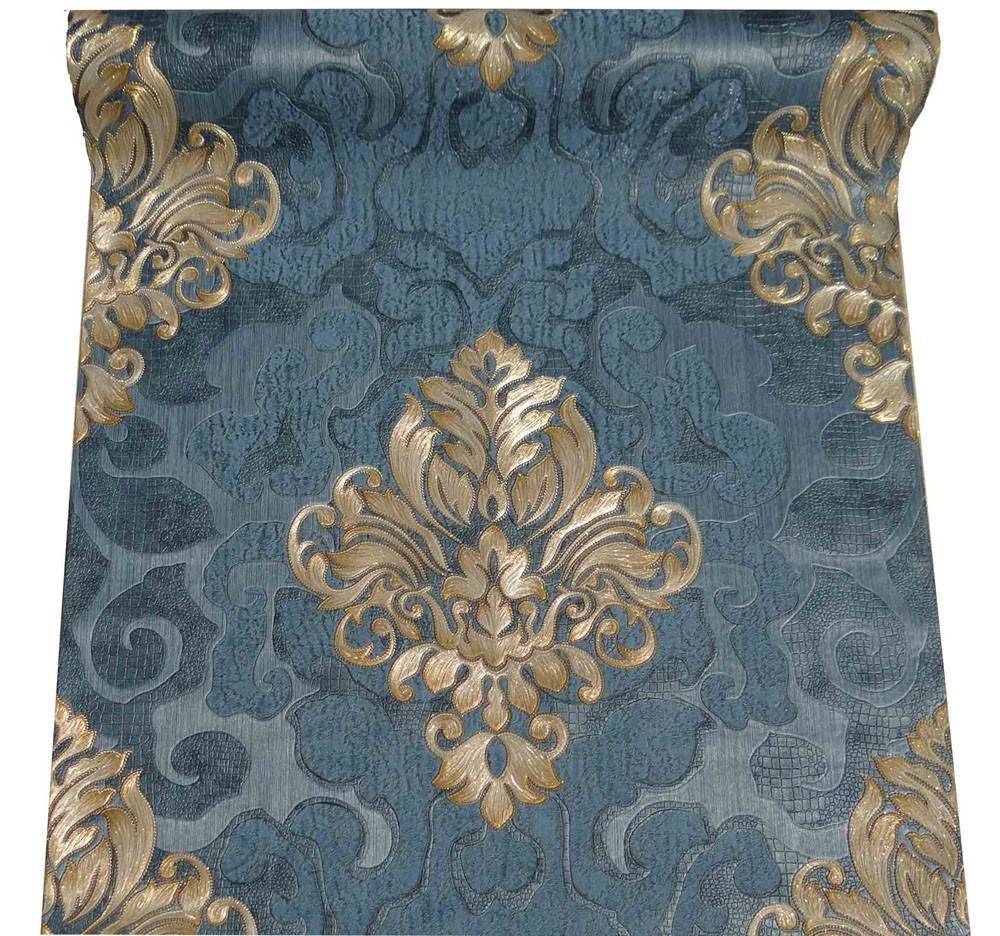 ΤΑΠΕΤΣΑΡΙΑ PETRANIS ΝΟ 839106 GRAND ELEGANCE ΣΚΟΥΡΟ ΜΠΛΕ/ΧΡΥΣΟ 0.7X10CM PETRANIS